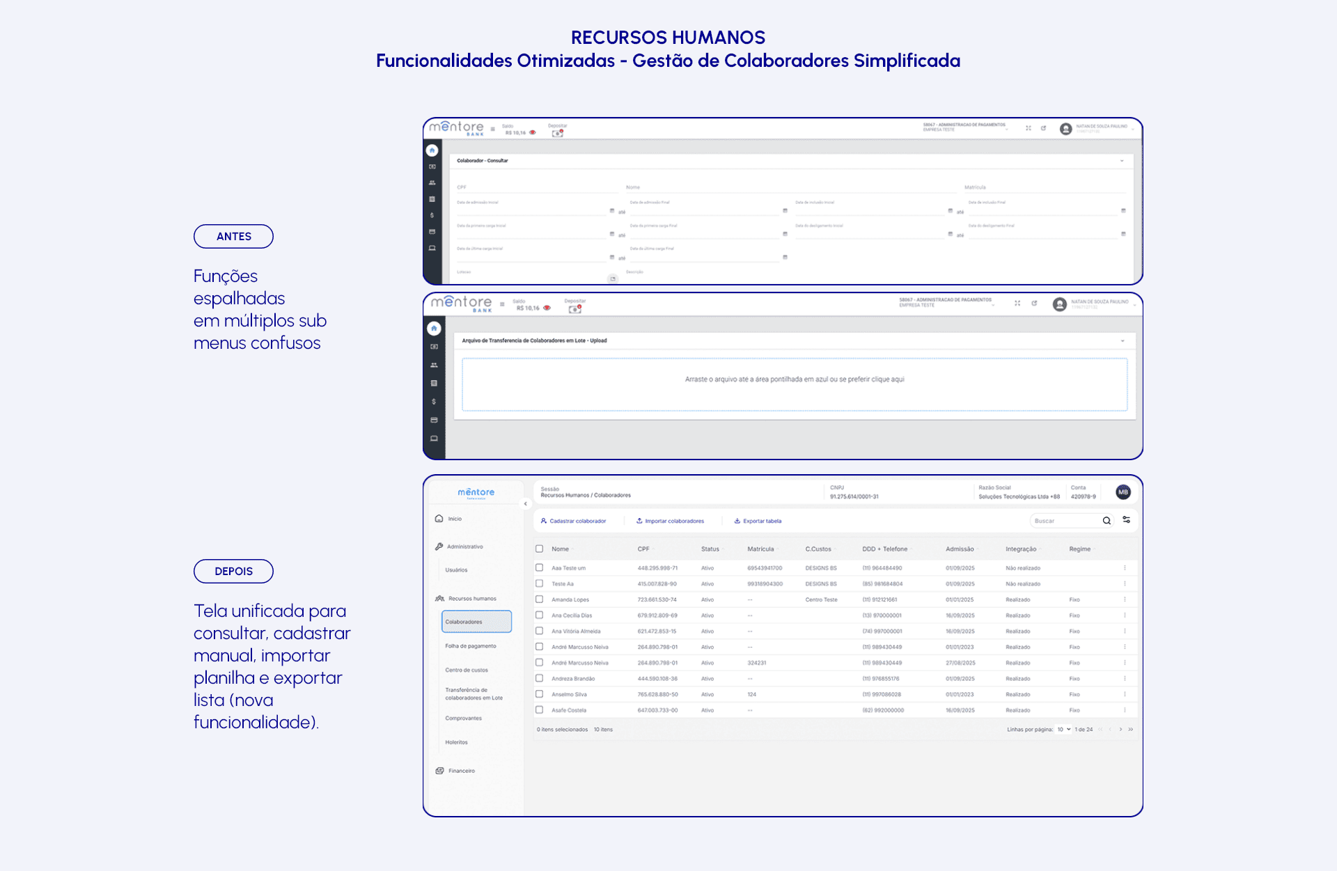 6 - RH - FUNCIONALIDADES OTIMIZADAS - GESTÃO DE COLABORADORES SIMPLIFICADA